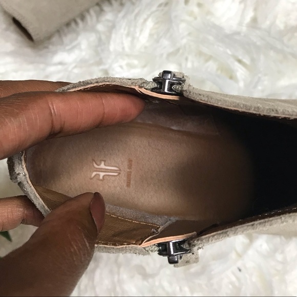 Frye Ash Grey Ankle Boots - Picture 3 of 6